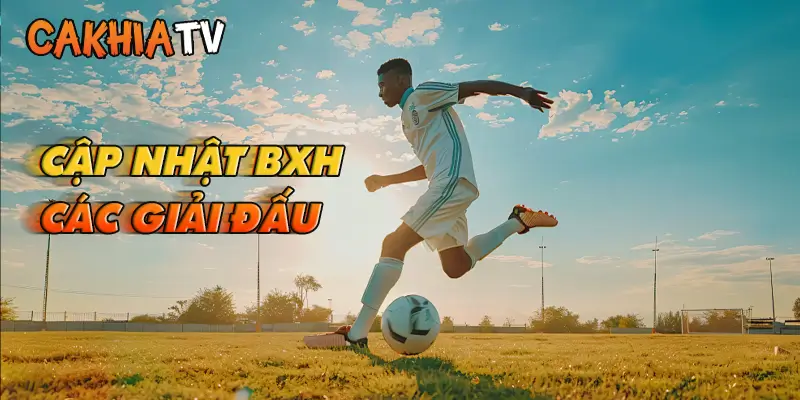 Cập nhật bảng xếp hạng bóng đá nhanh nhất tại CakhiaTV