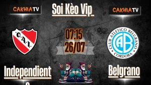 Soi Kèo Independiente Rivadavia vs Belgrano (07h15 – 26/07/2025) – Bẫy Kèo +0.25, Điểm Hòa Lý Tưởng