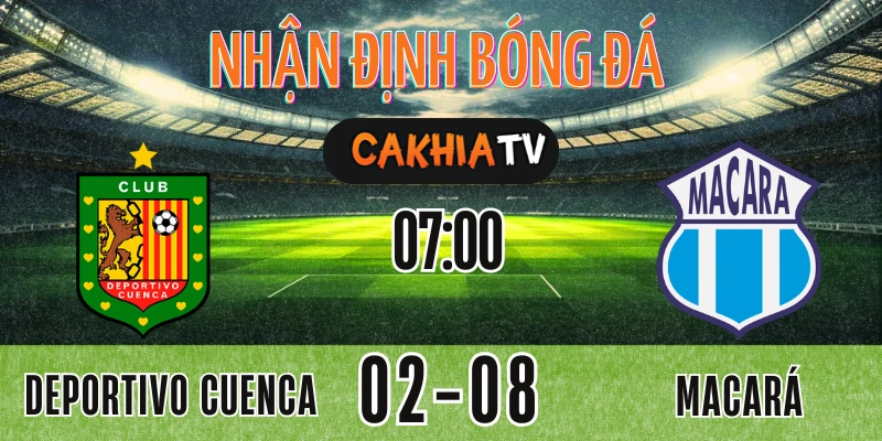 Hình nhận định trận Deportivo Cuenca vs Macará LigaPro Ecuador 02/08/2025